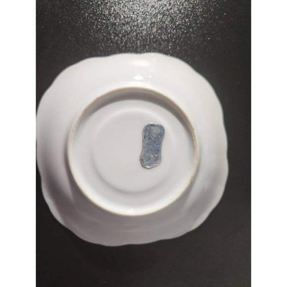 Vintage Pearl White Lusterware Tea Cup and Saucer Gold Trim and Pink Flowers - Picture 6 of 7